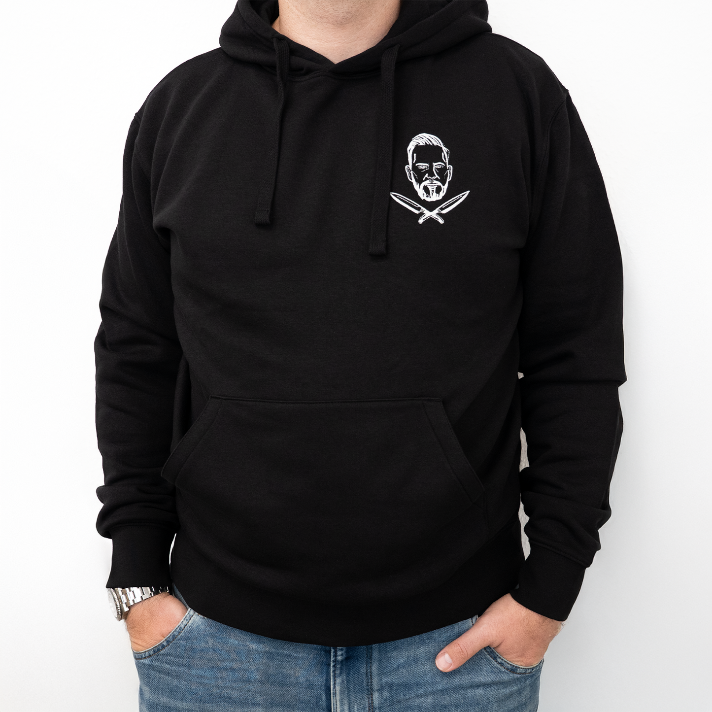 Schwarzer Hoodie – limitierte Schnieder Stick Kollektion