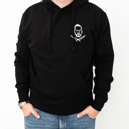 Schwarzer Hoodie – limitierte Schnieder Stick und Rückenprint