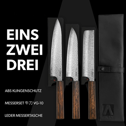 3er Set Gyuto Santoku Nakiri VG10