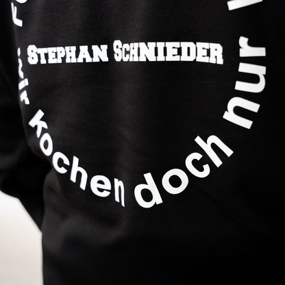 Schwarzer Hoodie – limitierte Schnieder Stick und Rückenprint