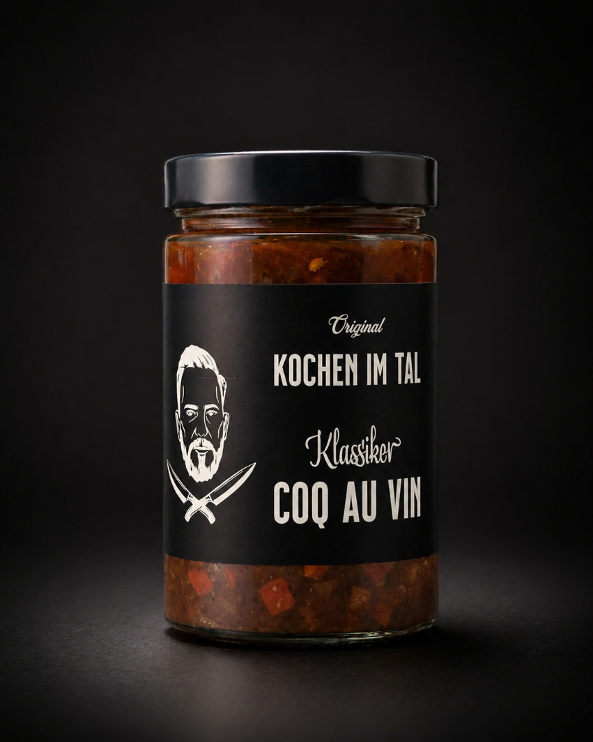 Coq au Vin - Original Kochen im Tal