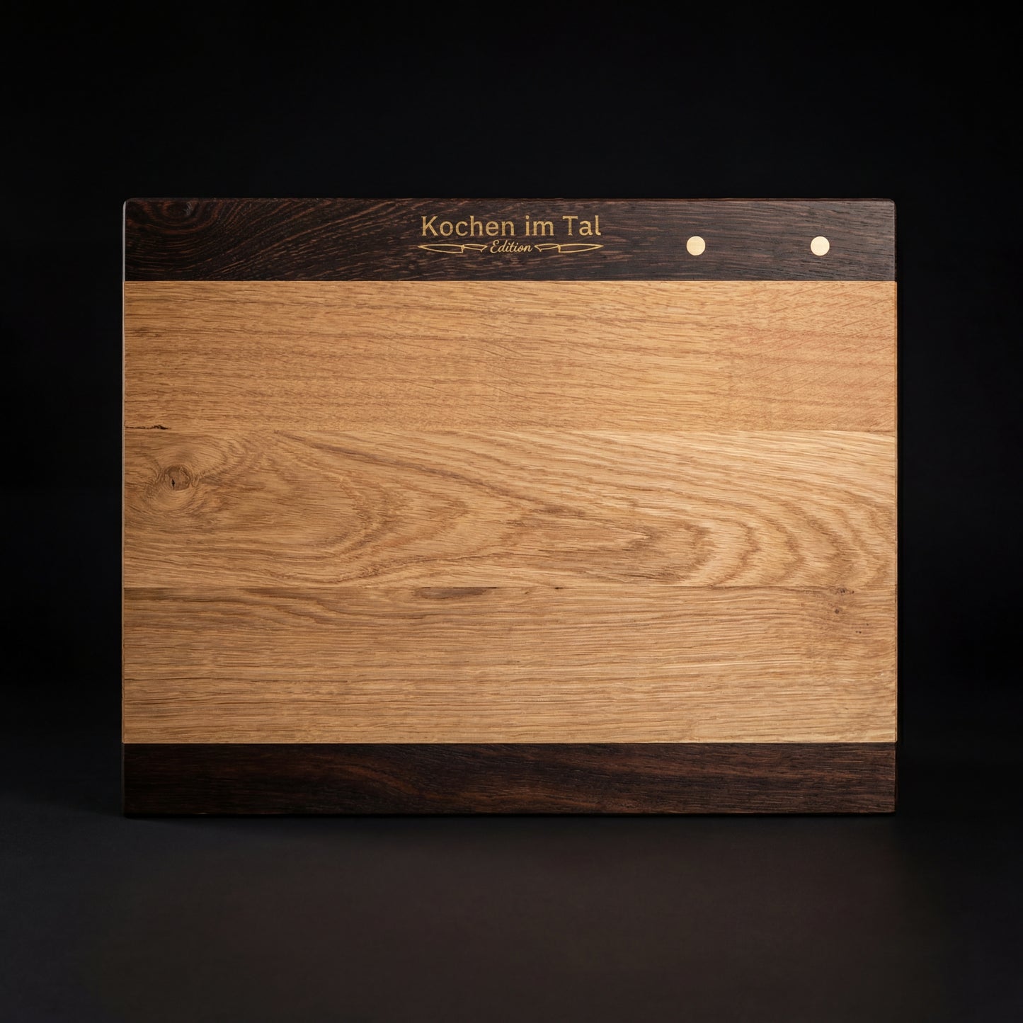 Premium Schneidebrett aus Ahorn oder Eiche – Kochen im Tal Edition aus Kopfholz