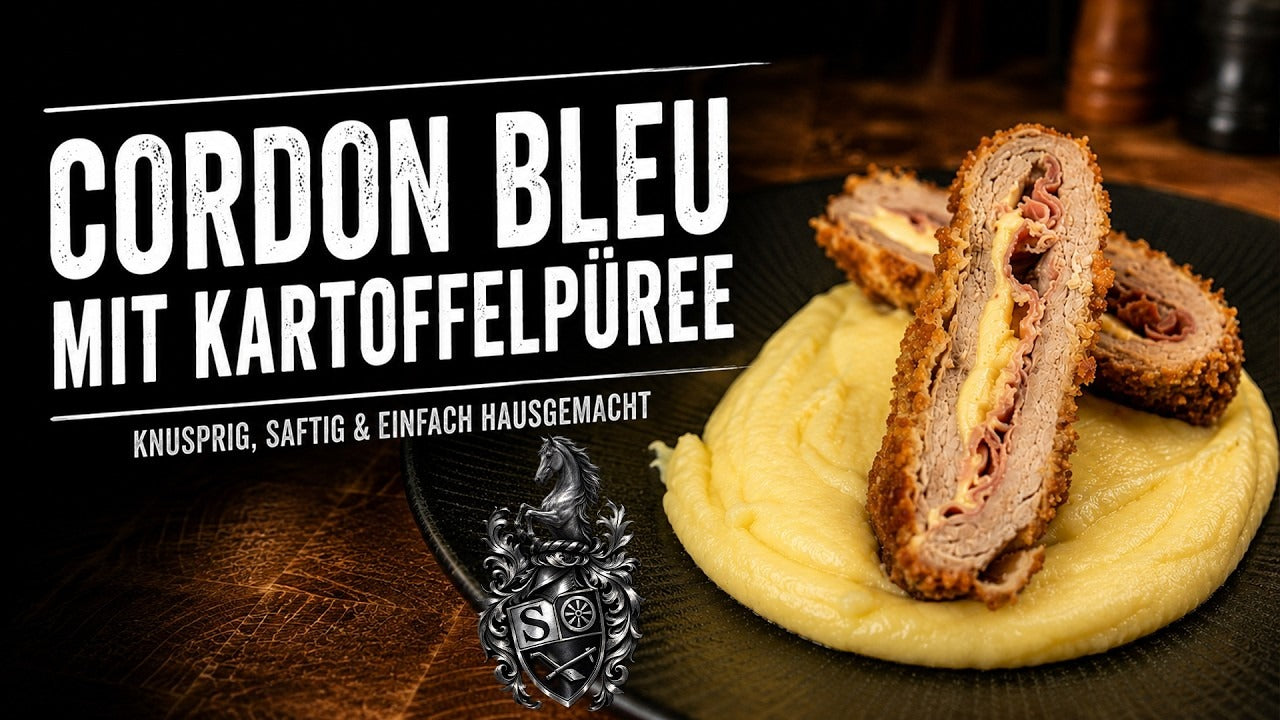 Video laden: Stephan Schnieder bereitet Cordon Bleu mit Kartoffelpüree zu - knusprig, saftig &amp; hausgemacht