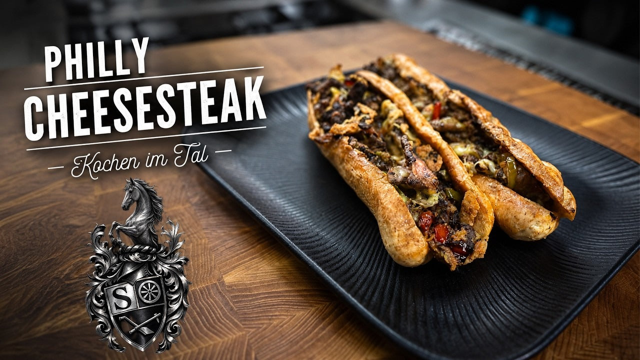 Video laden: Stephan Schnieder bereitet Philly Cheesesteak zu