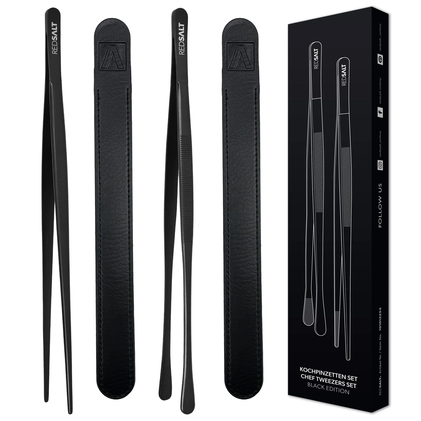 Kochpinzetten Set Black Edition