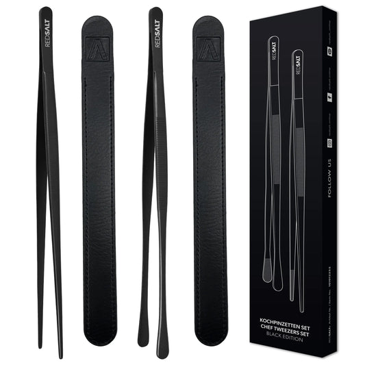 Kochpinzetten Set Black Edition